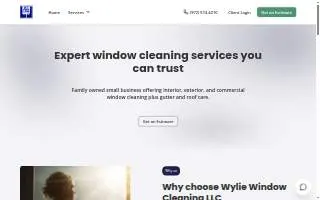 Wylie Window Cleaning website