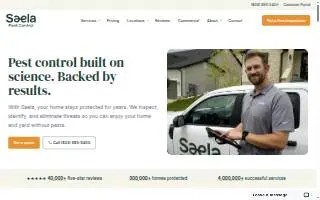 Saela Pest Control of American Fork website