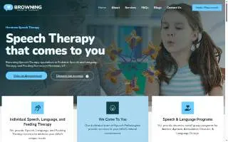 Browning Speech Therapy, LLC website