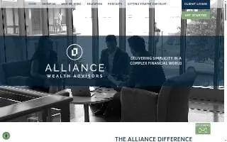 Alliance Wealth Advisors of Bountiful website