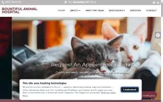 Bountiful Animal Hospital website