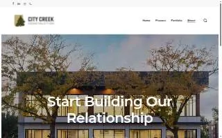City Creek Construction website