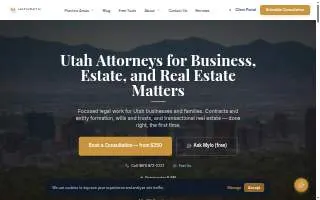 Hepworth Legal of Bountiful website
