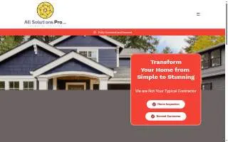 All Solutions Pro, LLC / General Contractor website