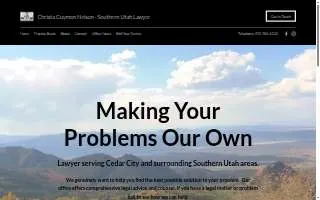 Christa G. Nelson, Southern Utah Lawyer, Attorney at Law website