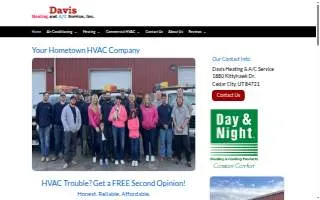 Davis Heating & AC Service, Inc. website