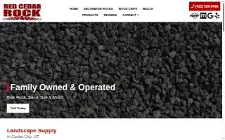 Red Cedar Rock Landscape Supply website
