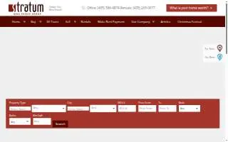 Stratum Real Estate Group website
