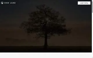Oak Lane Wealth website