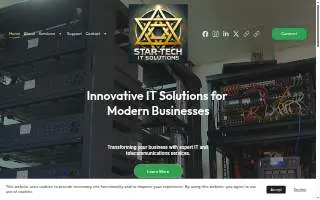 Star-Tech IT Solutions website