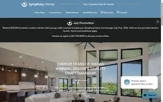 Symphony Homes – Orchard Heights of Salt Lake City website
