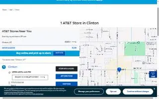 AT&T Store of Clinton website