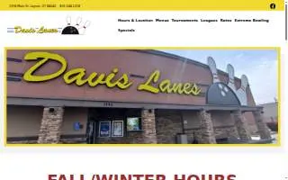 Davis Lanes of Clinton website