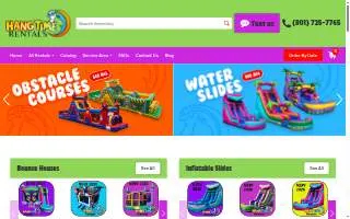 HangTime Rentals website