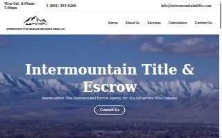 Intermountain Title & Escrow of Clinton website