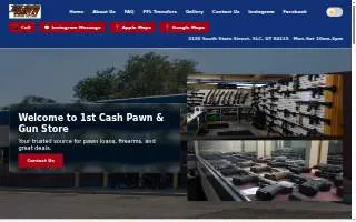 1st Cash Pawn & Gun Store of Cottonwood Heights website