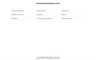 Denny's Auto Draper website
