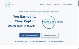 Utah Overtime Lawyers website