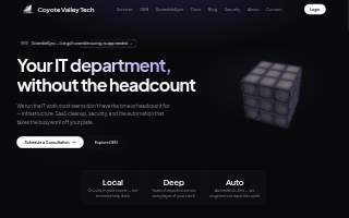 Coyote Valley Tech Solutions