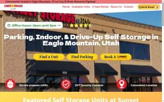 Sunset Storage & RV website
