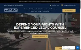 Amicus Law Firm website