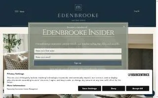Edenbrooke Interiors website