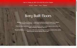 Borg Built Floors website