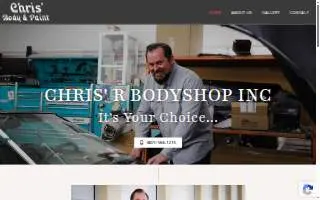 Chris' Body & Paint, Inc. website