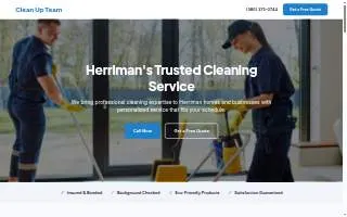 Clean Up Team website