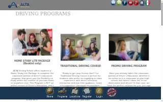 Alta Driving School , LLC of Highland website