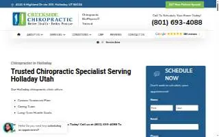 Creekside Chiropractic of Holladay website