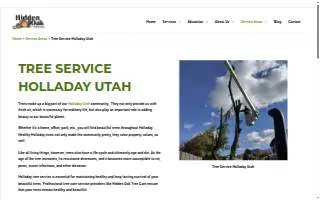 Hidden Oak Tree Care website