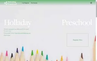 Holladay Preschool website