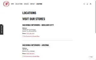 Hacienda Interiors of Hurricane website