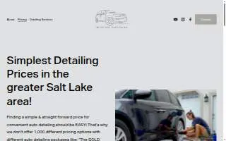 Backstreet Auto Detail website