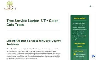 Clean Cuts Trees of Layton website