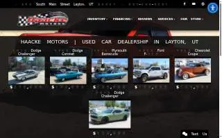 Haacke Motors of Layton website