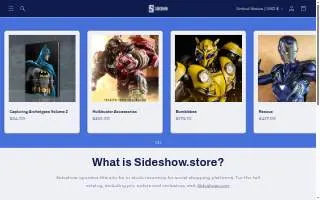 Sideshow Tattoo Gallery website