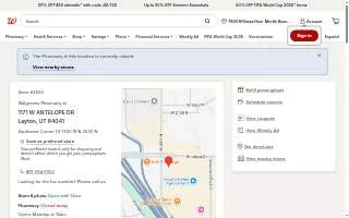 Walgreens of Layton website