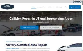 Young Collision Center - Layton South website