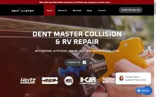 Dent Master Collision and RV Repair website