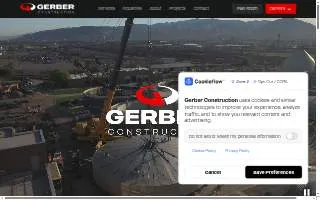Gerber Construction website