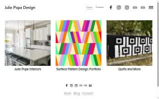 Julie Popa Design & Interiors website