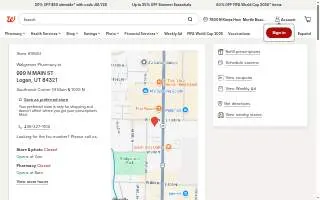 Walgreens Pharmacy of Logan website