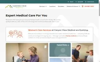 Canyon View Medical - Mapleton website