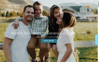 Maple Canyon Family Dental website