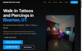 Riverton Tattoos website