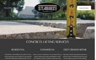 Stabilize Concrete Care website