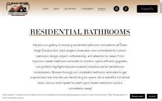 Clean Edge Construction website