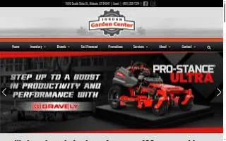 Jordan Garden Center website